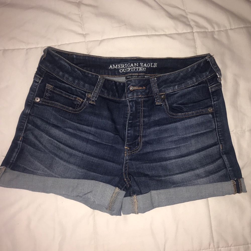 AMERICAN EAGLE JEAN SHORTS MIDI SUPER STRETCH